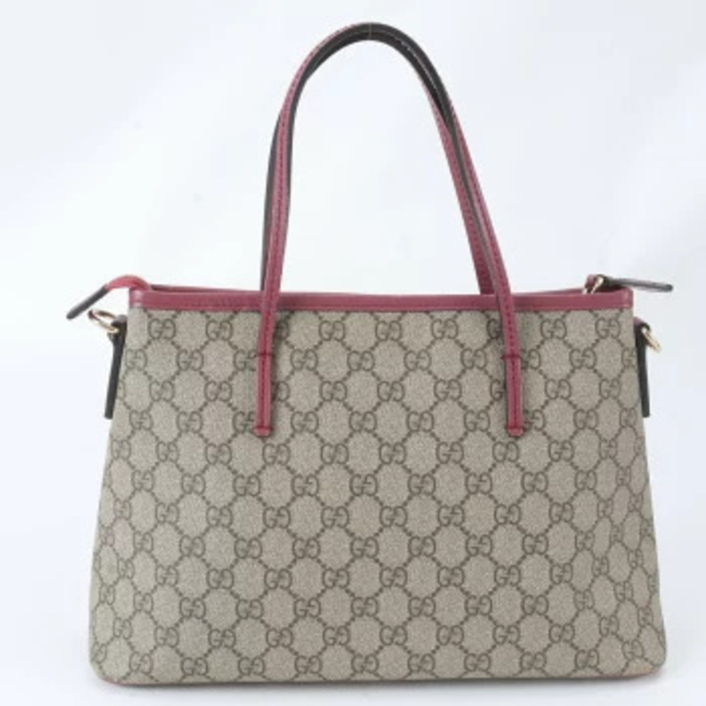 Gucci GG Supreme Leather Tote Bag Brown - Picture 3 of 8